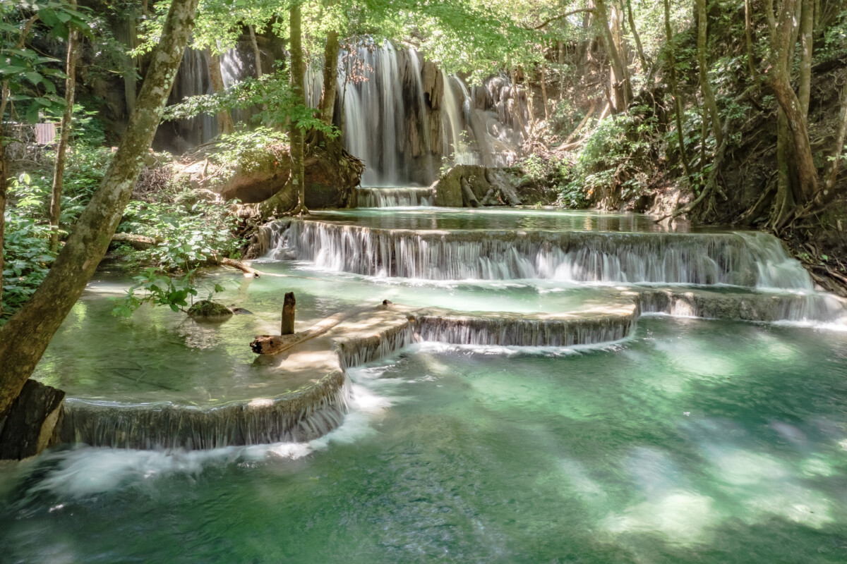 Moyo island Mata Jitu waterfalls on Sumbawa Indoneisa