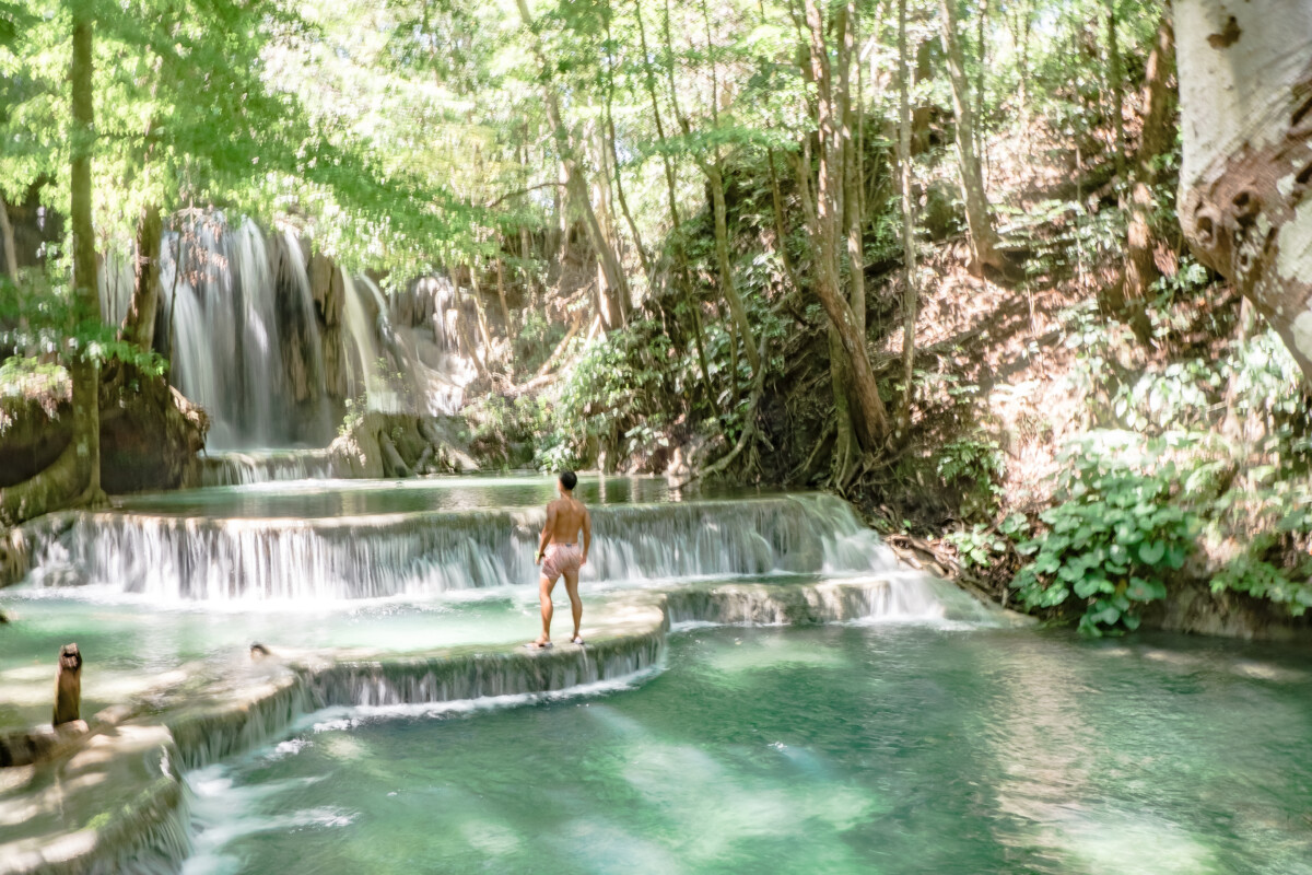 Moyo island Mata Jitu waterfalls on Sumbawa Indoneisa