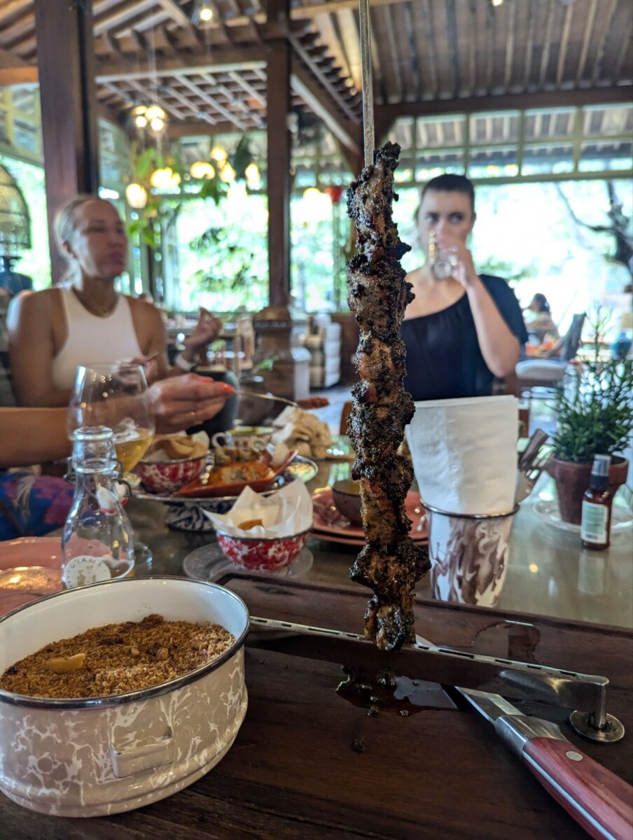 racine bali brochette meat skewer restaurant