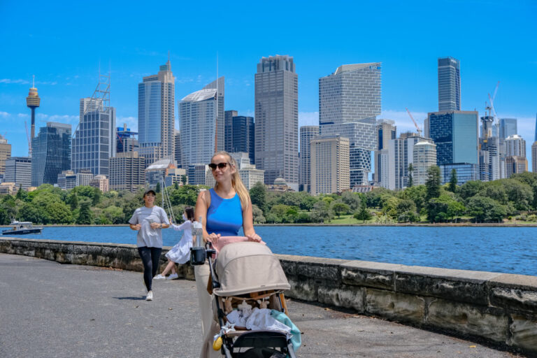 Sydney botanical gardens view of the city