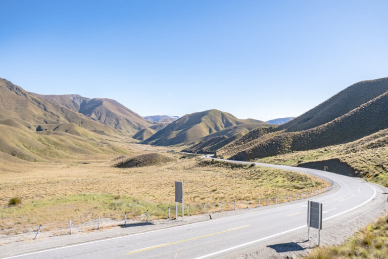 Driving towards Mount COok