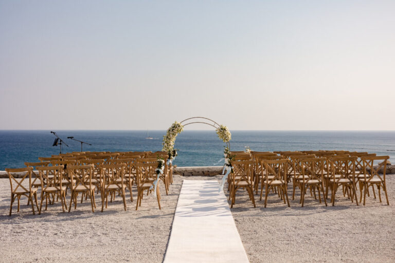 Milos wedding kipos cafe