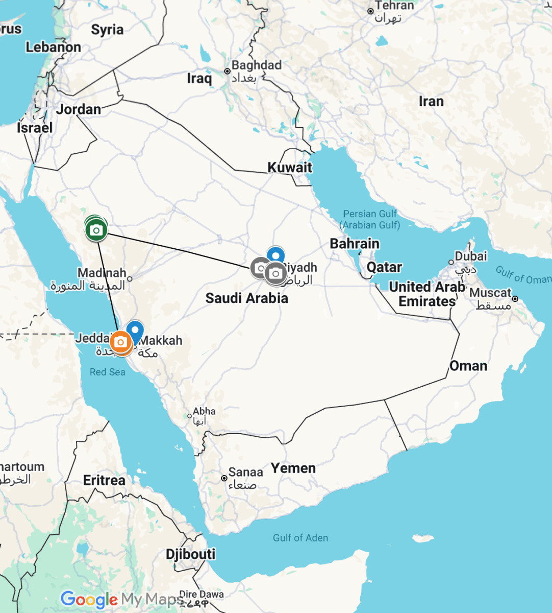 Saudi Arabia Travel itinerary 9 day to two weeks