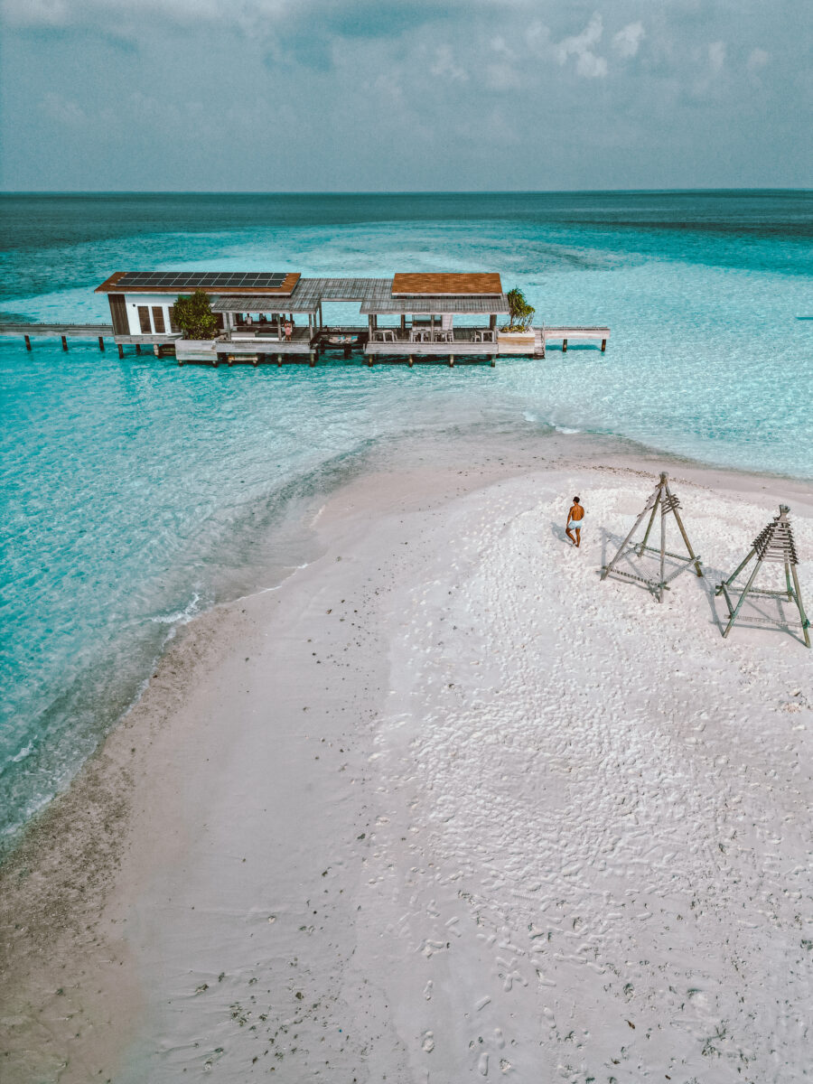 alila maldives shack sandbank