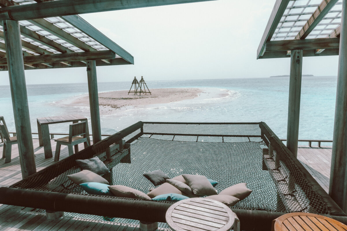 alila maldives shack sandbank