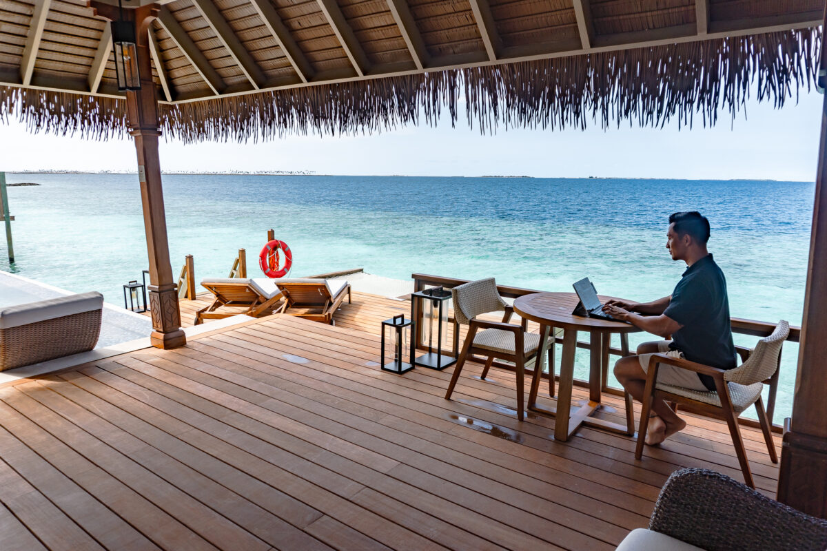 digital nomad remote work maldives waldorf astoria