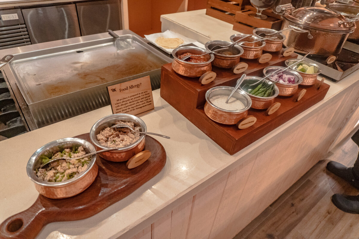 waldorf maldives breakfast buffet