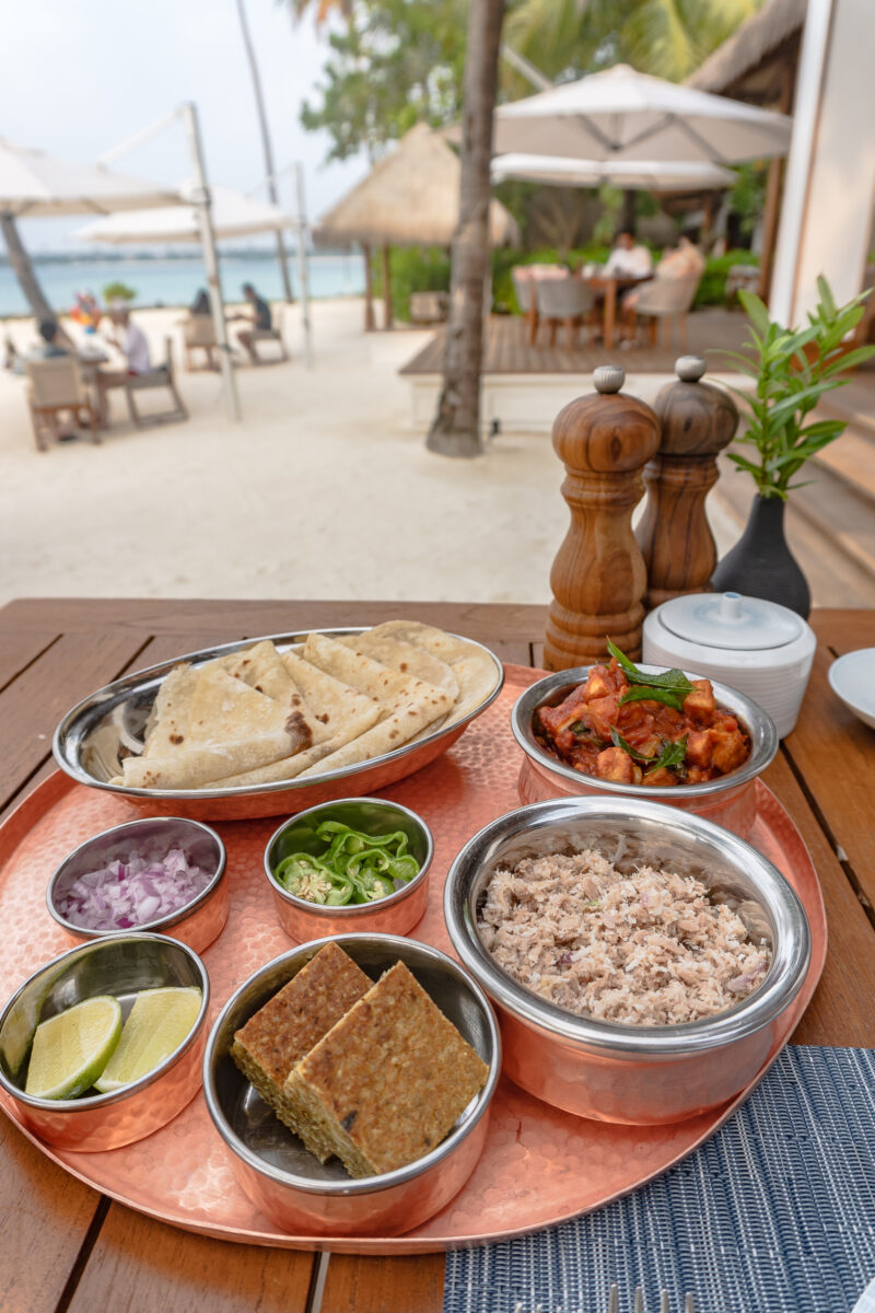 waldorf maldives breakfast buffet