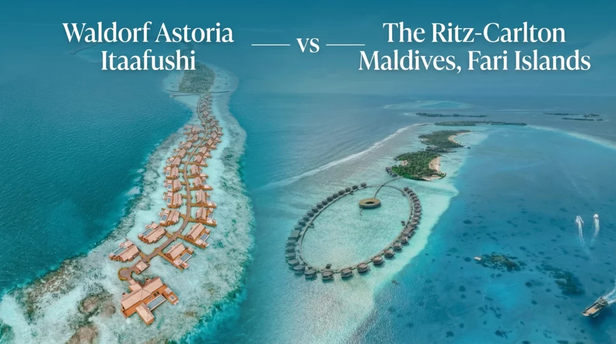 waldorf vs ritz maldives comparison